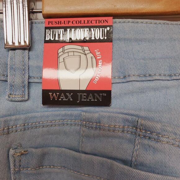 NEW Wax Jean Collection Size 5 Los Angeles Skinny Jeans Light Wash Distressed - Picture 6 of 16